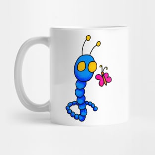 worms and butterflies Mug